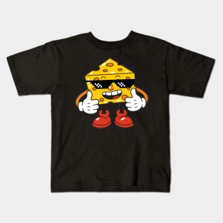 thug life cheese Kids T-Shirt